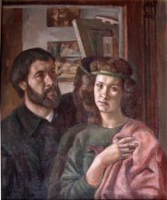 автопортрет с дочерью.1989