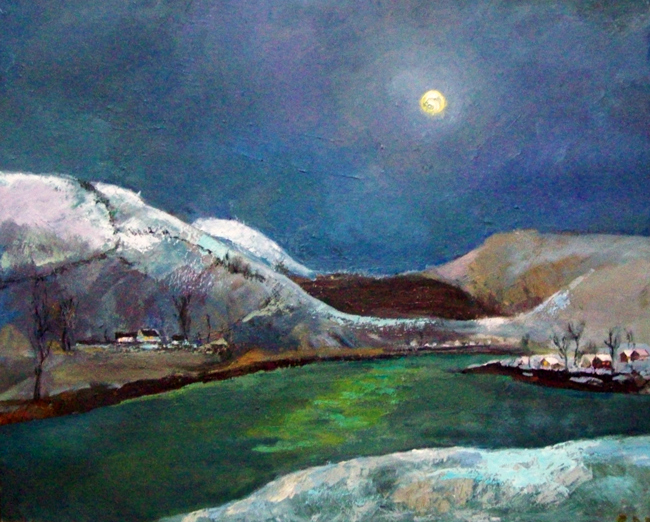 И по-прежнему просторы серебрит лучом луна