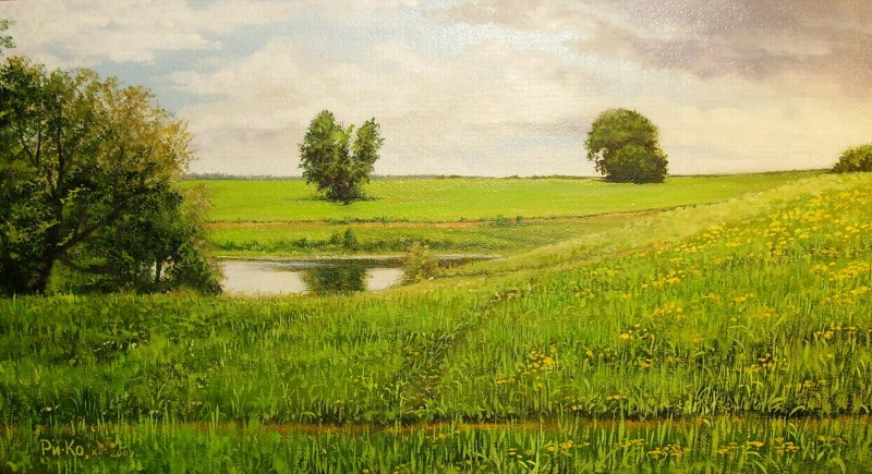 Пруд у деревни