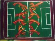 игра раков в футбол