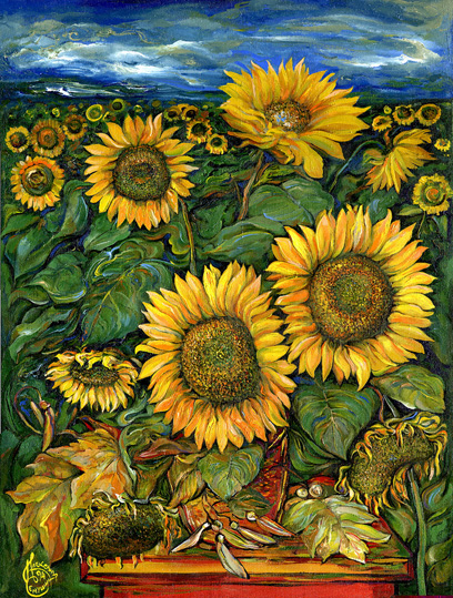 Подсолнухи-8