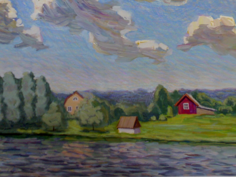 облока над озером.Колонтаево.