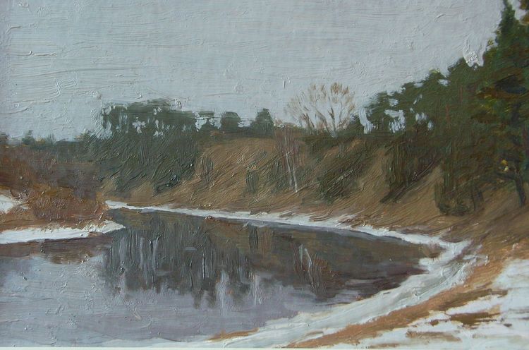 весна .окрест Звенигорода