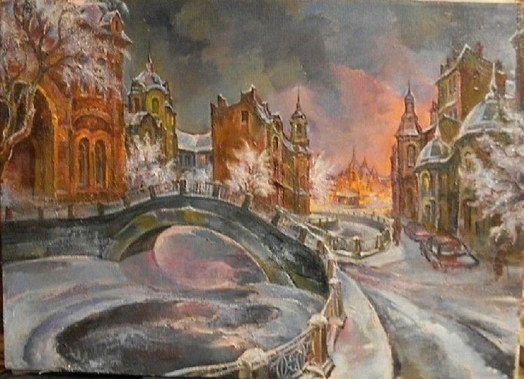 После снегопада.