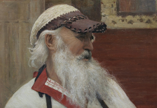 Портрет А.Ф.Шамраева мастера по дереву