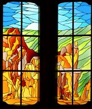 Витраж в дверях