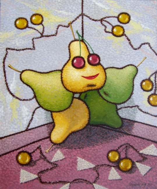 Груши поставленные в угол.