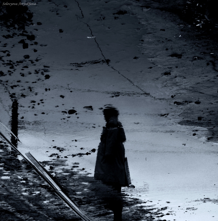 На трамвайной остановке