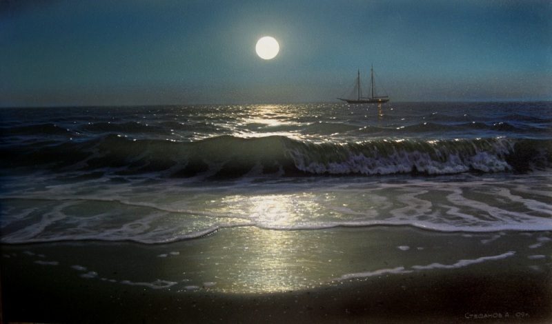 восход луны