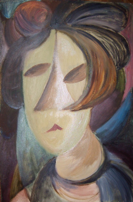 Портрет девушки с чёлкой