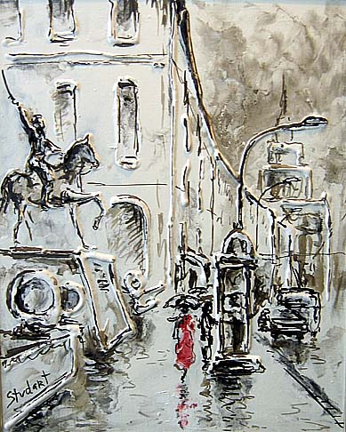 Возле памятника Багратиону