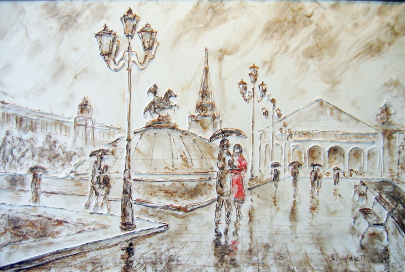 Косой дождь не помеха свиданиям