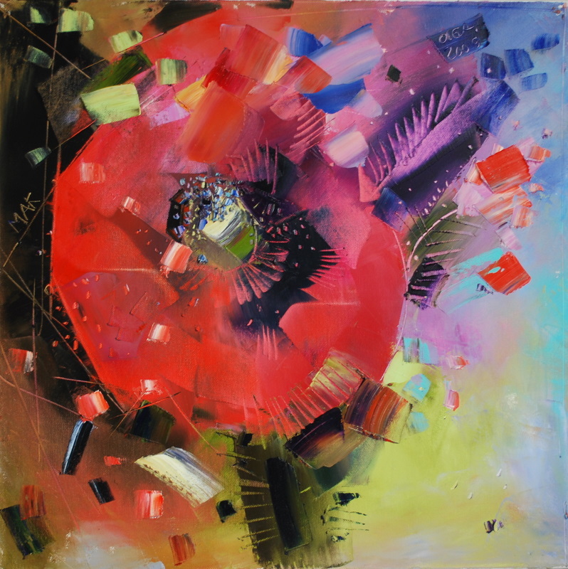 красный цветок