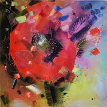 красный цветок