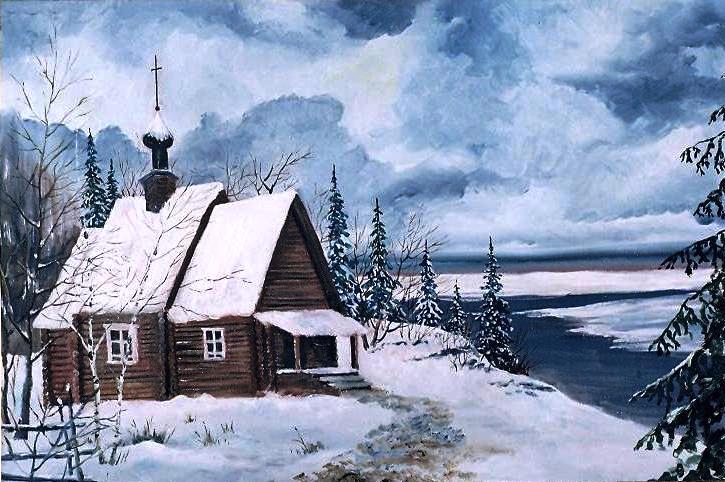 Скит над рекой