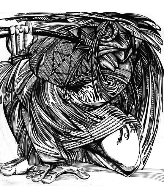 Раненый индеец.