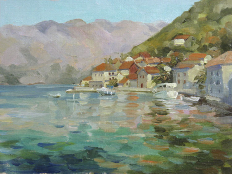 Пераст утром