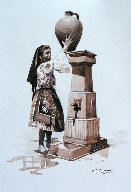 Португальская девушка с кувшином