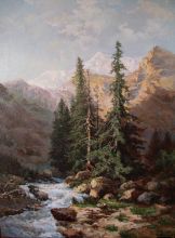 вечер в горах