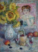 Натюрморт с белой вазой