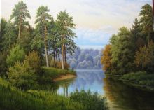 "Осенний вечер" холст,масло 69х90 2009г.