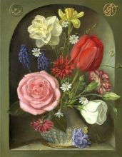 Цветы в нише (по композиции Дж.Бисса)