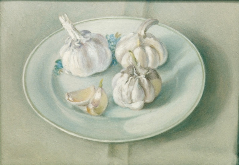 Натюрморт счесноком