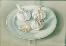 Натюрморт счесноком