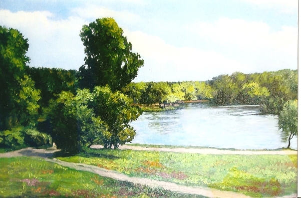 пруд в парке