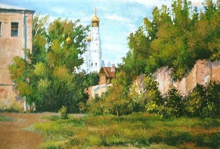 вид сзамоскворечья на колокольню  ...