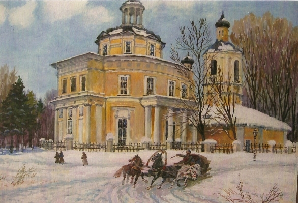 зимний мотив стройкой