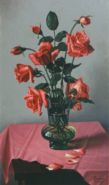 Розовые розы