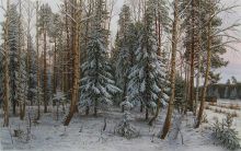 Зимний пейзаж - наважденье, мираж...