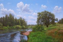 Песчаная отмель на Болве