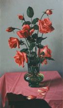 Розовые розы