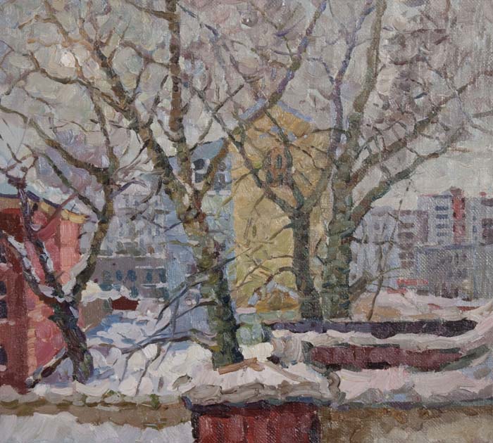 Этюд «Зимний Барнаул» из серии «Времена года»