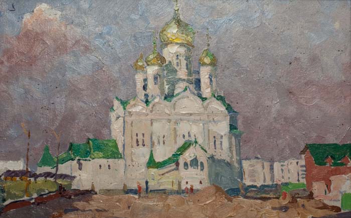 Этюд к картине «Церковь Иоанна Богословного»