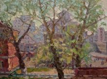 Этюд «Первая зелень» из серии «Времена года»