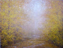 Дождь  в  осеннем  лесу.