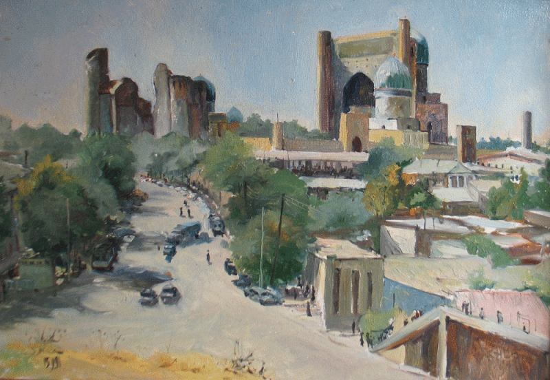 Самарканд 1991 , к.,м., 35 см x 50 см
