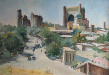 Самарканд 1991 , к.,м., 35 см x 50 см