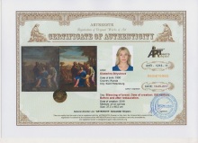 Blessing of bread. Date of creation: XIX century. Before and after restauration