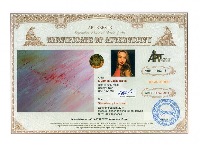 Strawberry ice cream