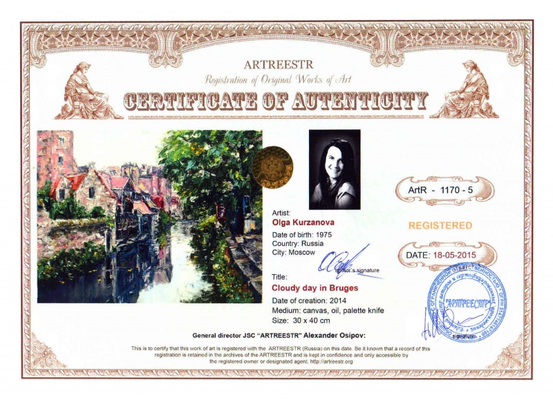 Cloudy day in Bruges