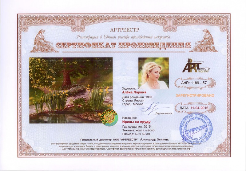 Ирисы на пруду