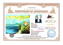 Sunset over the Bay of Kotor the Kotorsky gulf.  Montenegros