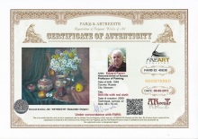 Натюрморт с красной тканью